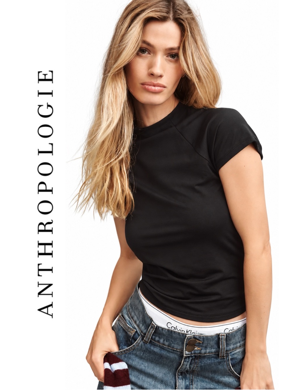 Anthropologie Super Soft Layering Tee